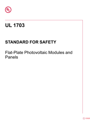 UL 1703 PDF UL 1703 PDF